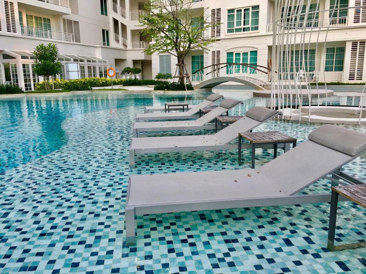 Summer Huahin Condo612,Near Beach&Cicada,Beautiful Swimming Pool Exterior foto